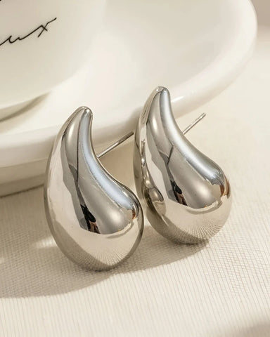 Droplet Silver Earrings