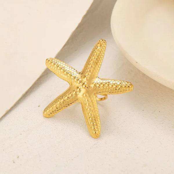 Starfish Ring-Gold