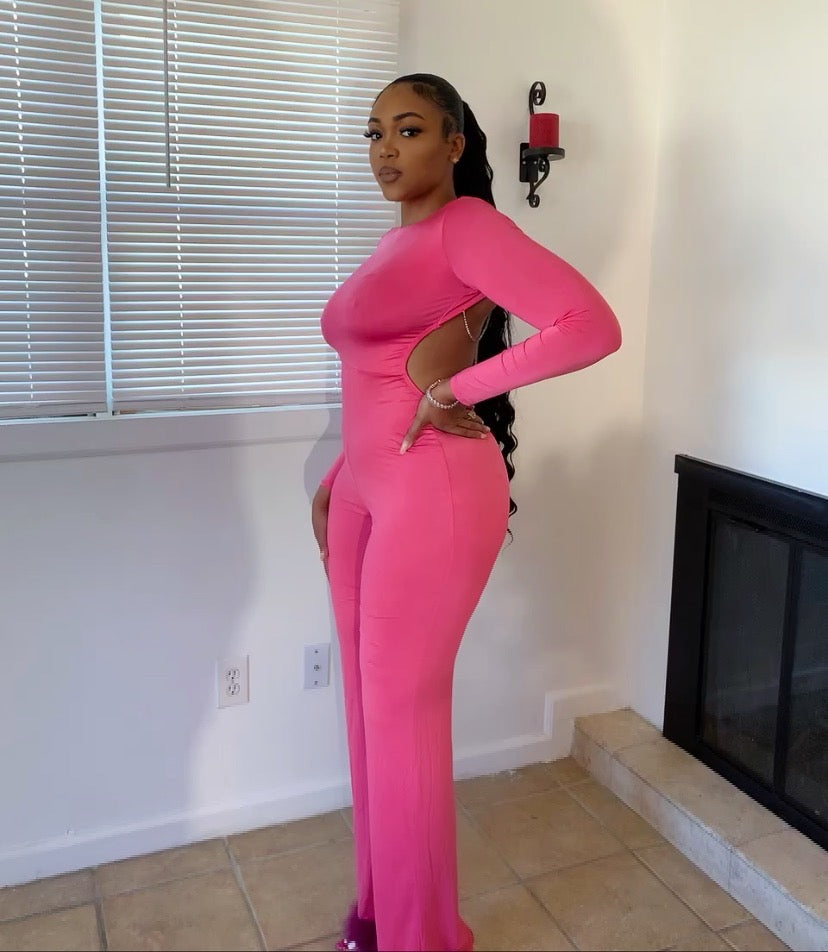 Pretty In Pink Jumpsuit