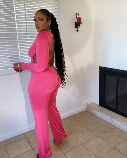 Pretty In Pink Jumpsuit