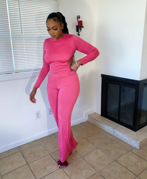 Pretty In Pink Jumpsuit