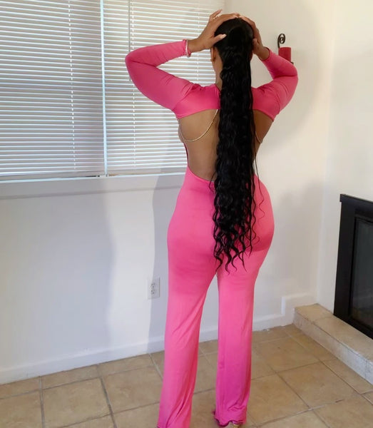 Pretty In Pink Jumpsuit